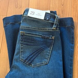 7 For All Mankind dojo Women's Dark Blue High Rise Jeans